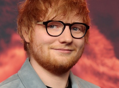 BERLIN, GERMANY - FEBRUARY 23: Singer Ed Sheeran poses at the 'Songwriter' press conference during t...