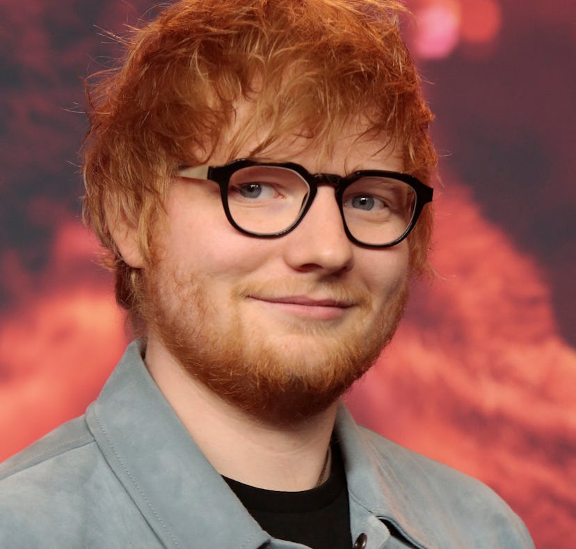 BERLIN, GERMANY - FEBRUARY 23: Singer Ed Sheeran poses at the 'Songwriter' press conference during t...