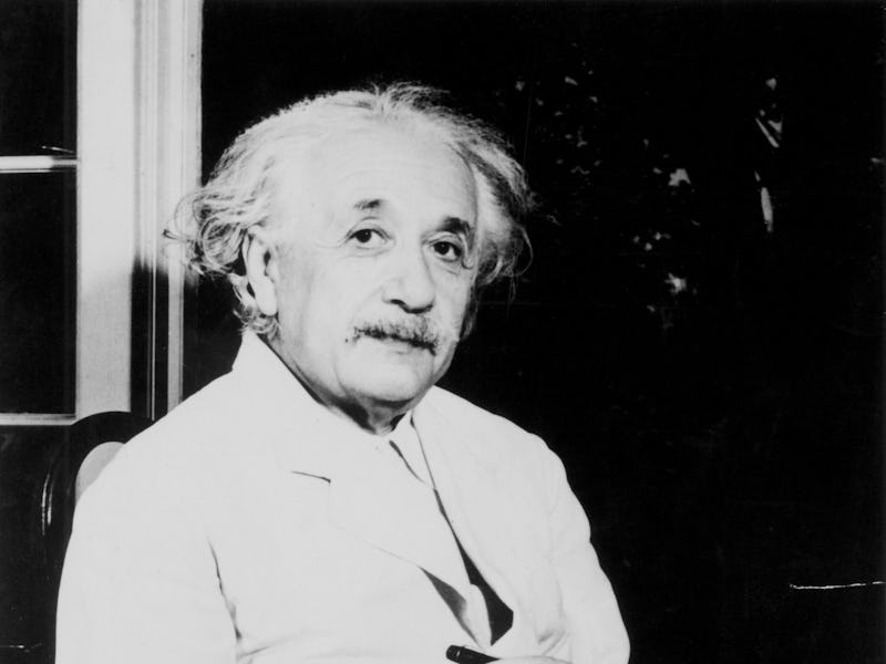 Albert Einstein (1879-1955) German-Swiss-American mathematician and physicist. (Photo by: Photo 12/U...