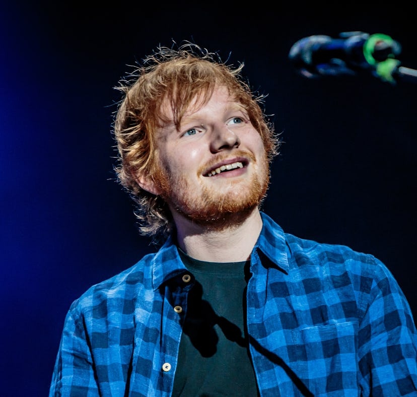 MILAN, ITALY - JANUARY 27: Ed Sheeran performs at Mediolanum Forum of Assago on January 27, 2015 in ...