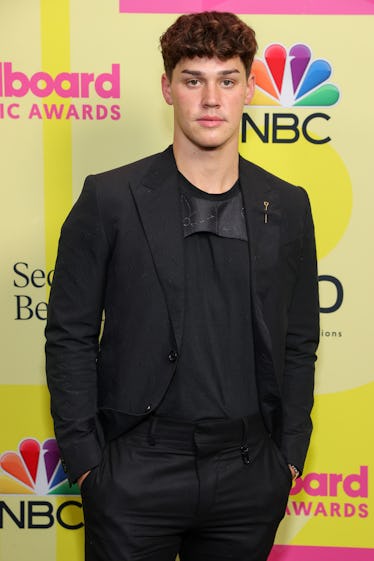 LOS ANGELES, CALIFORNIA - MAY 23: Noah Beck poses backstage for the 2021 Billboard Music Awards, bro...