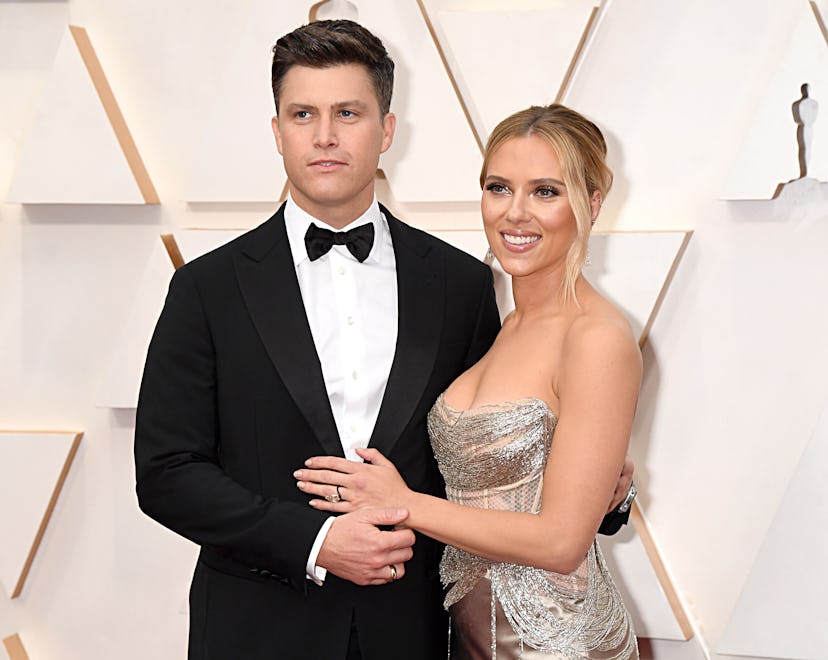 Colin Jost and Scarlett Johannson have welcomed their first child together, a son named Cosmo.