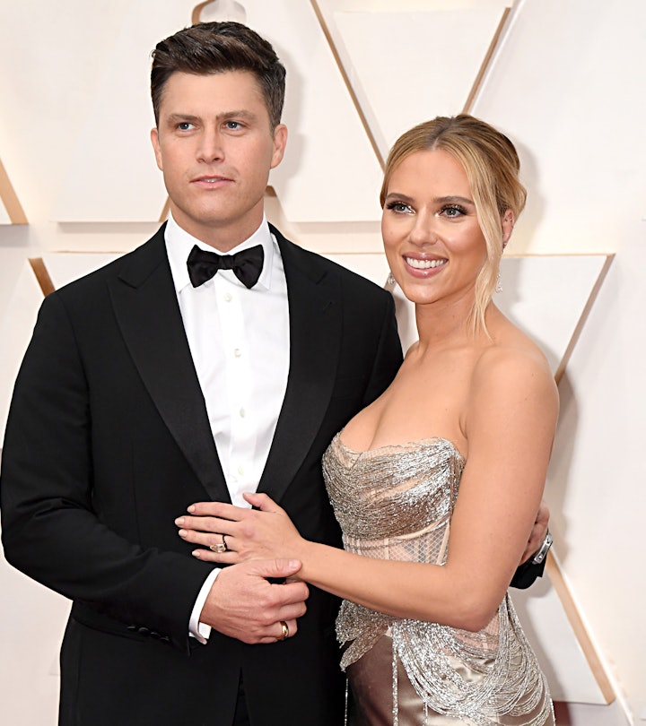Colin Jost and Scarlett Johannson have welcomed their first child together, a son named Cosmo.