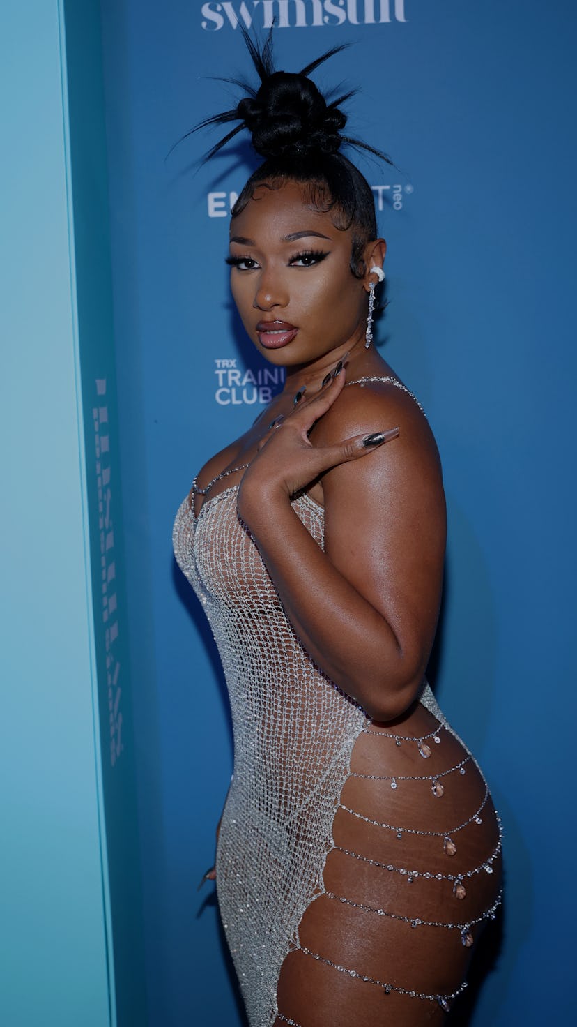 HOLLYWOOD, FLORIDA - JULY 23: Megan Thee Stallion attends the Sports Illustrated Swimsuit celebratio...