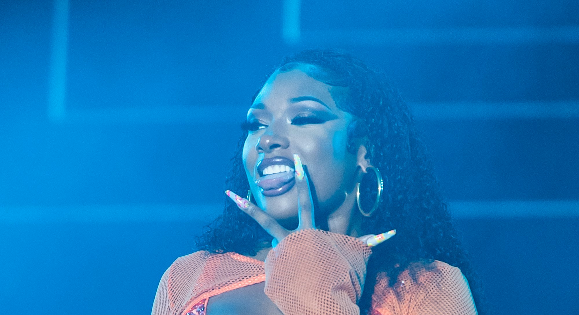 MIAMI GARDENS, FLORIDA - JULY 25: Megan Thee Stallion performs onstage during day 3 at Rolling Loud ...