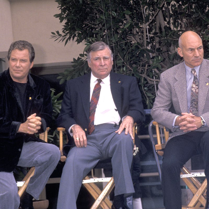 William Shatner, "Star Trek" creator Gene Roddenberry and Patrick Stewart (Photo by Ron Galella, Ltd...