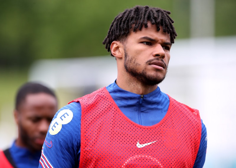 England's Tyrone Mings during a training session at St George's Park, Burton upon Trent. Picture dat...