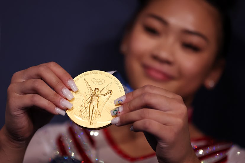 Sunisa Lee had gold medal-worthy nail art at the 2021 Olympics. Her acrylic tips garnered lots of ad...
