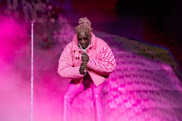 CHICAGO, ILLINOIS - AUGUST 01: Young Thug performs during 2021 Lollapalooza at Grant Park on August ...