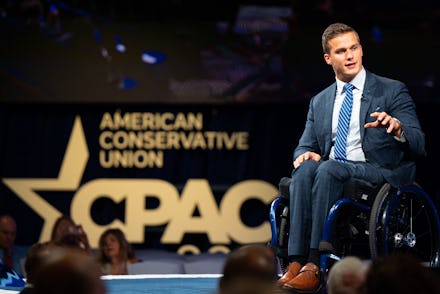 DALLAS, TEXAS - JULY 09: U.S. Rep Madison Cawthorn (R-NC) speaks during the Conservative Political A...