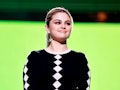 INGLEWOOD, CALIFORNIA: In this image released on May 2, Selena Gomez speaks onstage during Global Ci...