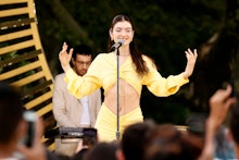 NEW YORK, NEW YORK - AUGUST 20: Lorde performs at "Good Morning America's" Summer Concert Series at ...