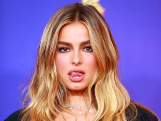 Addison Rae's blush-heavy makeup look is an easy makeup look for back to school