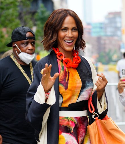 NEW YORK, NEW YORK - JULY 13: Nicole Ari Parker is seen on location for "And Just Like That", the ne...