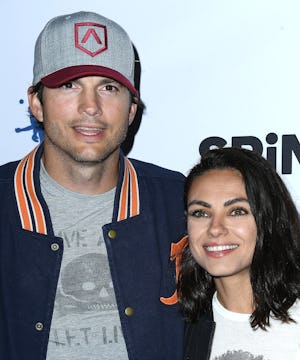 LOS ANGELES, CA - AUGUST 23:  Ashton Kutcher, Mila Kunis arrives at the 6th Annual PingPong4Purpose ...