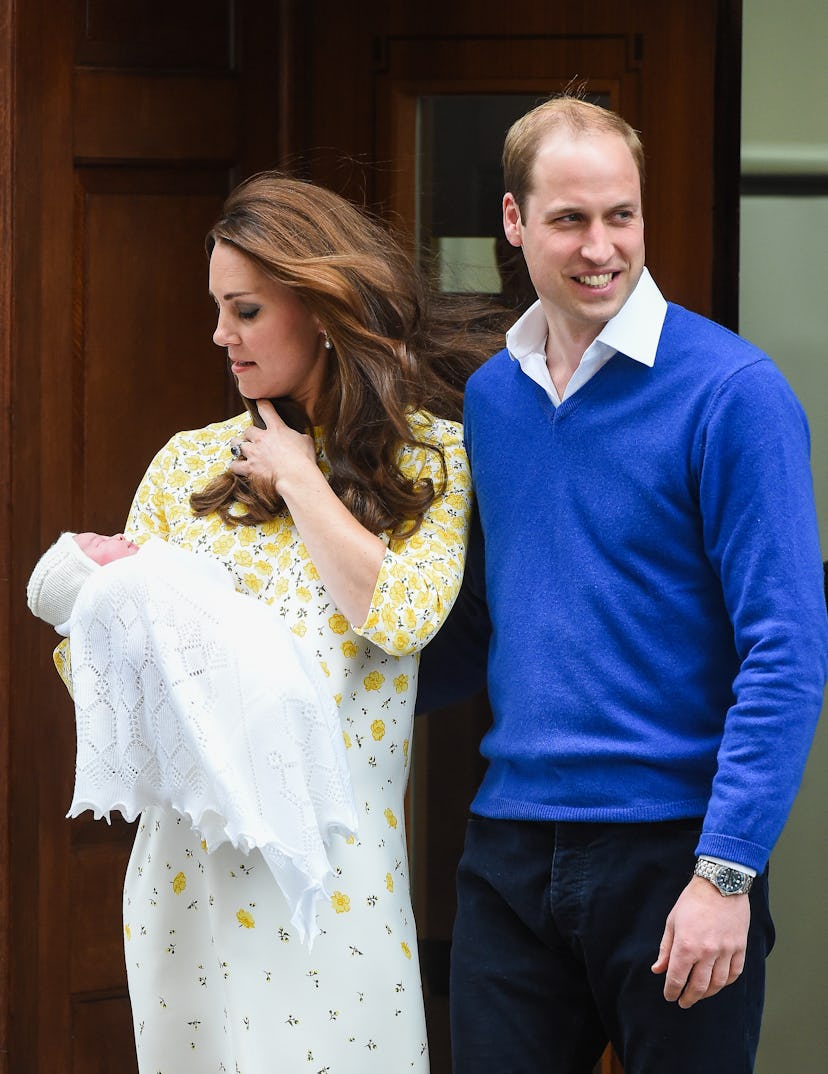 Princess Charlotte wore tasteful white home from the hospital.