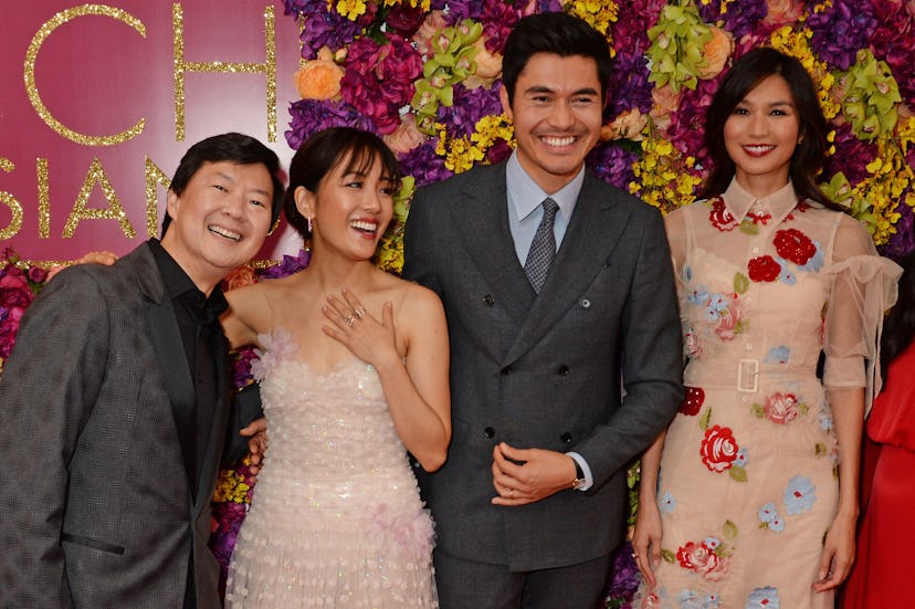 'Crazy Rich Asian' stars Ken Jeong, Constance Wu, Henry Golding, and Gemma Chan in 2018. 