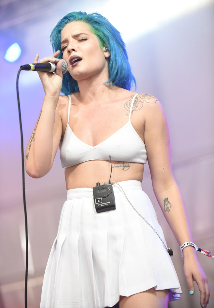 ATLANTA, GA - MAY 08:  Halsey performs during day 1 of the 3rd Annual Shaky Knees Music Festival at ...
