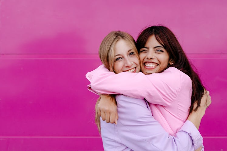 Sorority sisters hug after a big little reveal similar to all the ideas on TikTok.