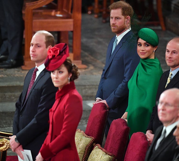 LONDON, ENGLAND - MARCH 09: Prince William, Duke of Cambridge, Catherine, Duchess of Cambridge, Prin...