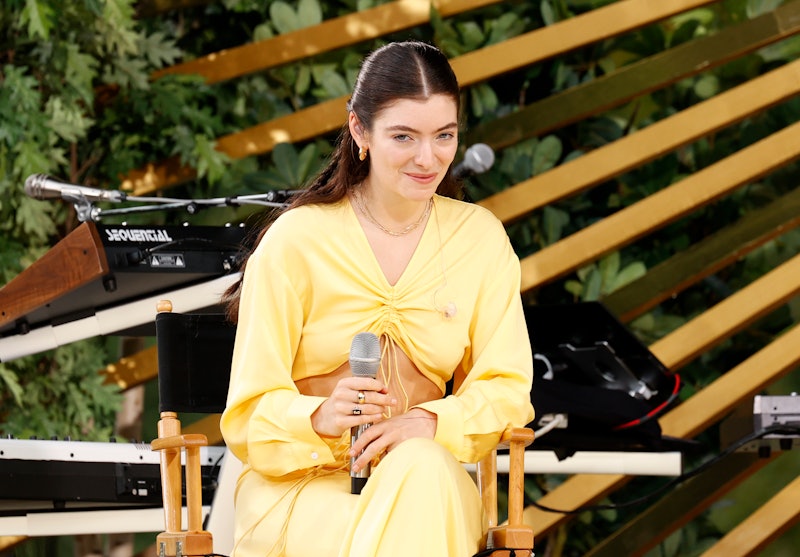 NEW YORK, NEW YORK - AUGUST 20: Lorde speaks onstage at "Good Morning America's" Summer Concert Seri...