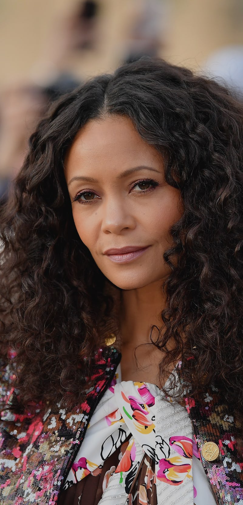PARIS, FRANCE - MARCH 05: Thandie Newton attends the Louis Vuitton show as part of the Paris Fashion...