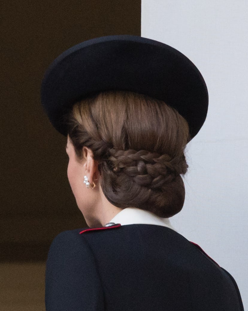 Kate Middleton's epic braided chignon is one of her best hair moments. Catherine Duchess of Cambridg...