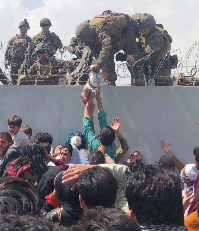 TOPSHOT - This image made available to AFP on August 20, 2021 by Human Rights Activist Omar Haidari,...
