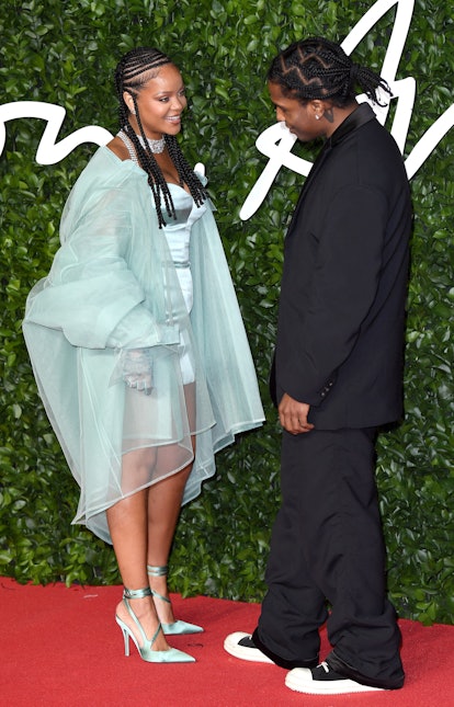 Rihanna and ASAP Rocky attend The Fashion Awards 2019 in London, England; may get engaged soon. (Pho...