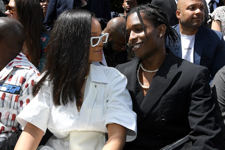Rihanna and A$AP Rocky attend the Louis Vuitton Menswear Spring/Summer 2019 show together, may get e...