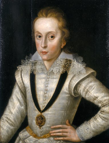 'Portrait of Henry Frederick, Prince of Wales (1594-1612)', c1604. The prince wears a lace collar an...