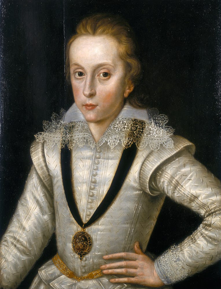 'Portrait of Henry Frederick, Prince of Wales (1594-1612)', c1604. The prince wears a lace collar an...