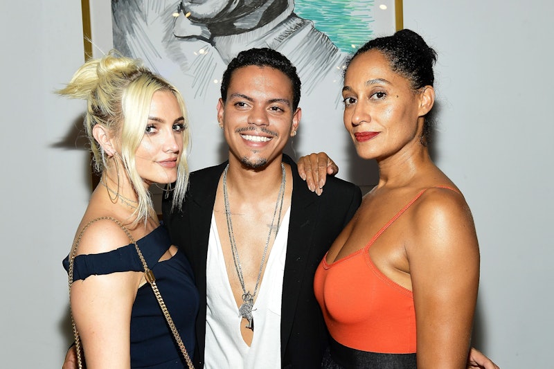 LOS ANGELES, CA - JULY 27:  (L-R) Ashlee Simpson, Evan Ross, and Tracee Ellis Ross attend Art with a...