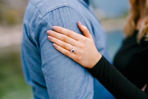 couple just getting engaged 