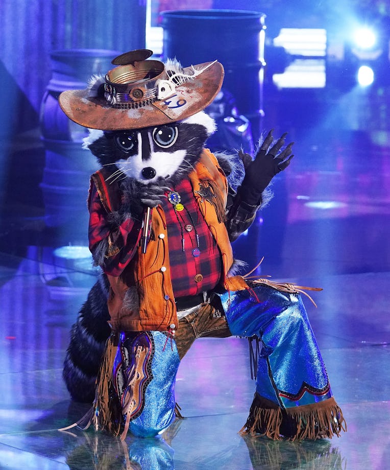 THE MASKED SINGER: Racoon in the Return Of The Masks season five premiere episode of THE MASKED SIN...