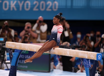 This video of Simone Biles' bronze beam performance is pure joy.