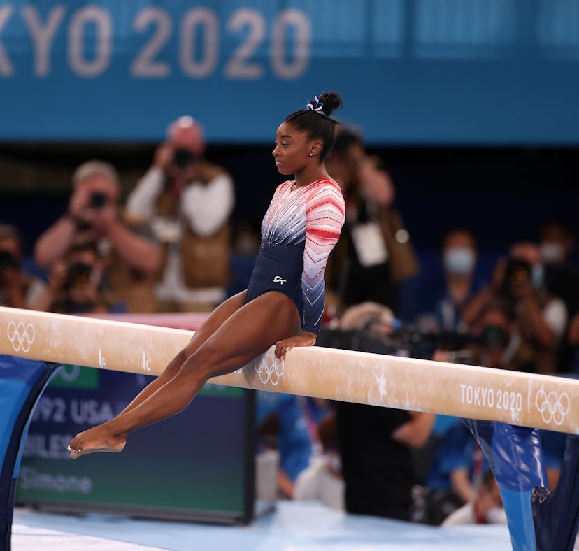 This video of Simone Biles' bronze beam performance is pure joy.