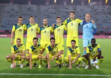 RIFU, MIYAGI, JAPAN - JULY 28: Players of Team Australia pose for a team photograph prior to the Men...