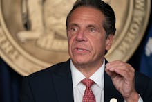 NEW YORK, UNITED STATES - 2021/08/02: Governor Andrew Cuomo holds press briefing and makes announcem...