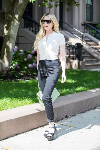 Emma Roberts in Boston, United States in July 2021.  