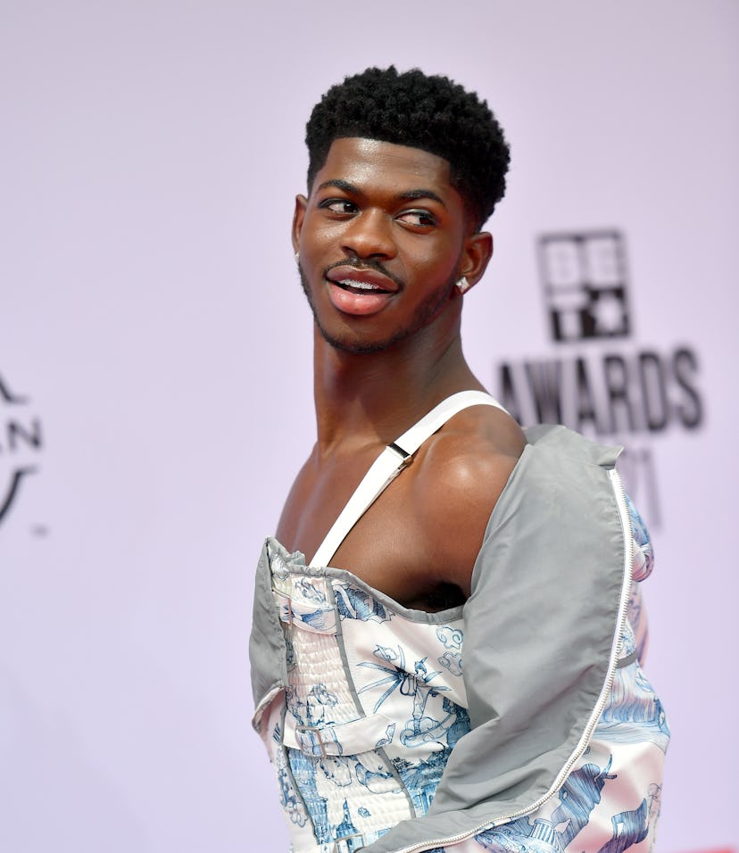 LOS ANGELES, CALIFORNIA - JUNE 27: Lil Nas X attends the BET Awards 2021 at Microsoft Theater on Jun...