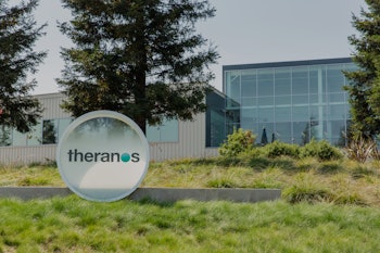 Palo Alto, United States - August 18, 2016: Theranos headquarers, located at 1701 Page Mill Road in ...