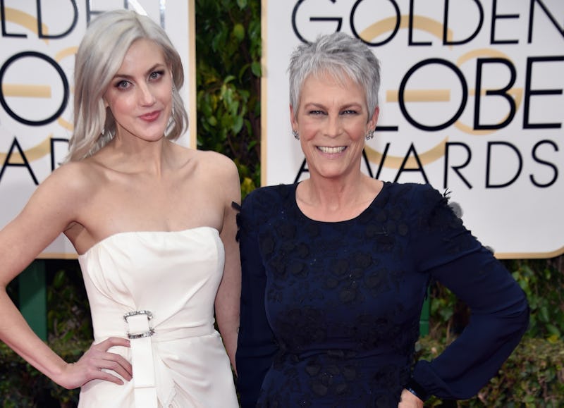 Annie Guest, Jamie Lee Curtis' daughter, on the red carpet with her mom.