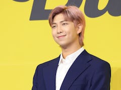 SEOUL, SOUTH KOREA - MAY 21: RM of BTS attends a press conference for BTS's new digital single 'Butt...