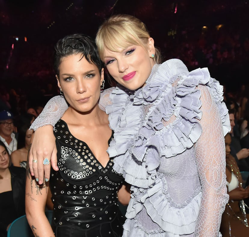 LAS VEGAS, NV - MAY 01: (L-R) Halsey and Taylor Swift attends the 2019 Billboard Music Awards at MG...