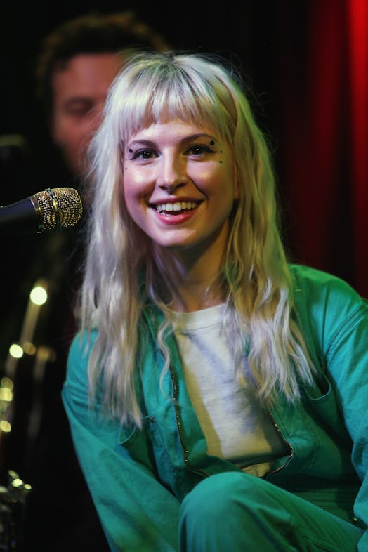 Hayley Williams' blonde hue she wore after the release of Paramore's After Laughter album