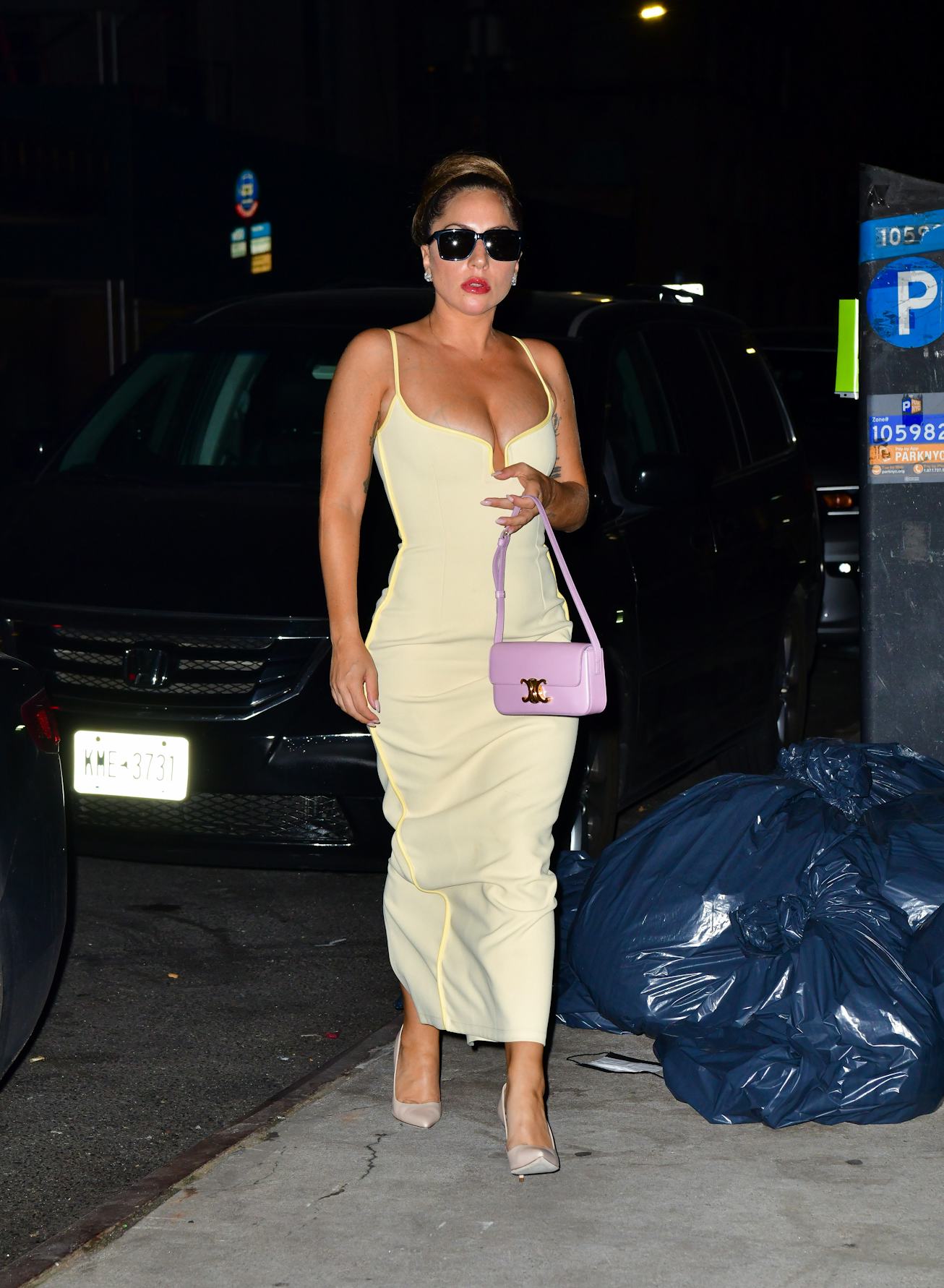 NEW YORK, NEW YORK - AUGUST 07:  (EXCLUSIVE COVERAGE) Lady Gaga seen on the streets of Manhattan on ...