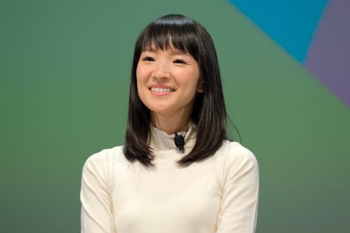 CANNES, FRANCE - JUNE 17: Founder of KonMari Media, Inc. Marie Kondo speaks on stage during the Blue...