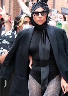 NEW YORK, NY - JULY 28: Lady Gaga is seen on July 28, 2021 in New York City.  (Photo by MediaPunch/B...