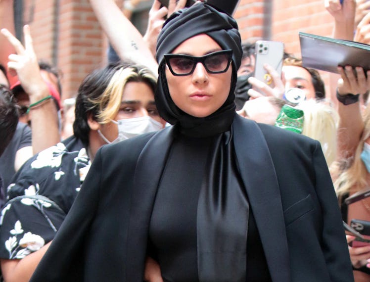 NEW YORK, NY - JULY 28: Lady Gaga is seen on July 28, 2021 in New York City.  (Photo by MediaPunch/B...